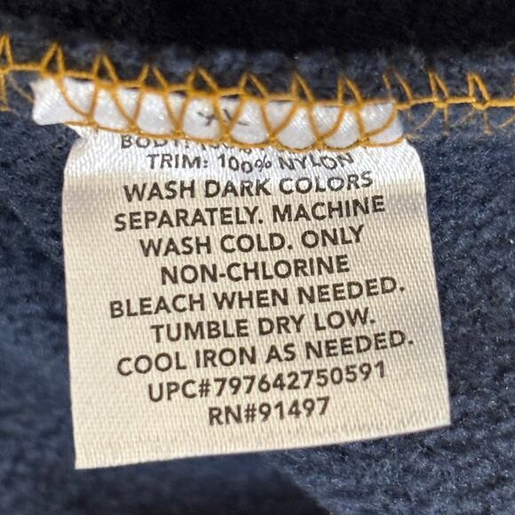 Southern Grit Men's Color Block Tundra Fleece Gold/Navy Shirt Size XL NEW - Picture 5 of 6